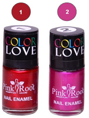 

Pink Root Nail Polish No. 1,2 Multicolor(Pack of 2)