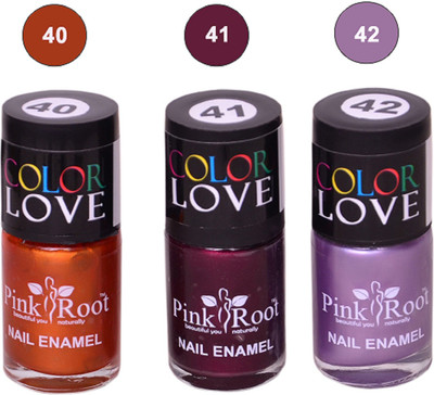 

Pink Root Nail Polish No. 40,41,42 Multicolor(Pack of 3)