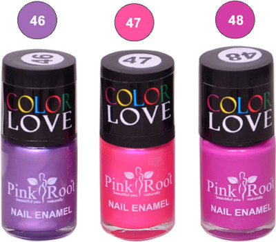 

Pink Root Nail Polish No. 46,47,48 Multicolor(Pack of 3)