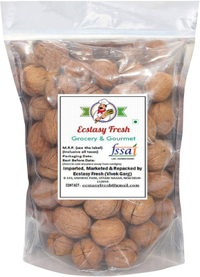 

Ecstasy Fresh 100% Premium quality walnut (akhrot) Good for brain Walnuts(200 g, Pouch)