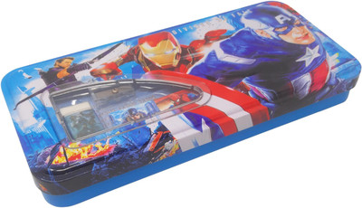 

Parteet Box Cartoon Art Metal Pencil Box(Set of 1, Multicolor)