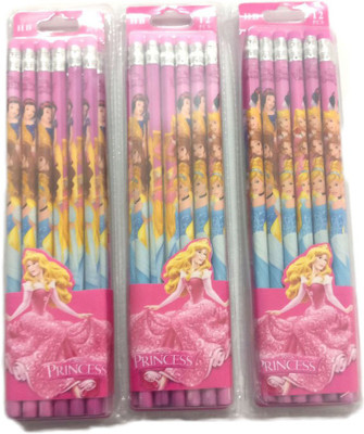 

Shopkooky Cartoon Printed Pencil Set for Kids Available in Princess Cartoon Characters Perfect Return Gift for Kids Birthday Party Gifts in Bulk (12 pc in per pencil cartoon set ) Pencil(Pink)