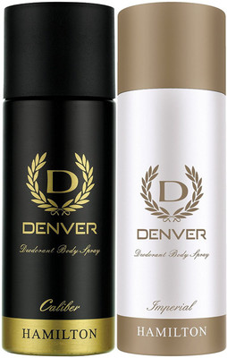 

Denver Hamilton Deo Combo, Calibre and Imperial(PACK OF 2) Perfume - 330 ml(For Men & Women)