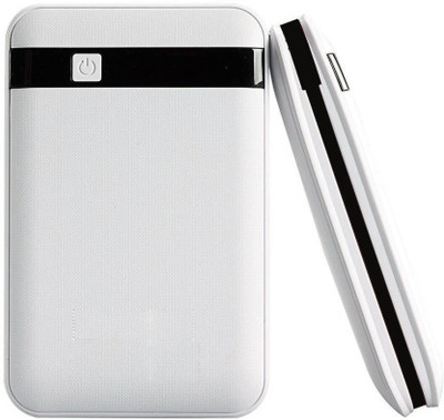 AJAMI 20000 mAh Power Bank (BLACK BORDER, PORTABLE BATTERY CHARGER)(White, Lithium-ion)