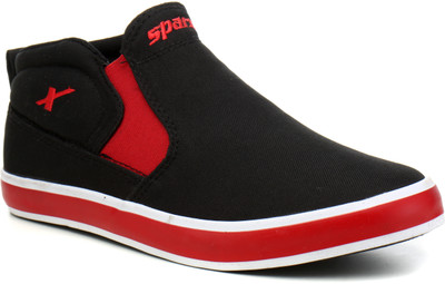 

Sparx SM-350 Slip On Sneakers For Men(Black, Red