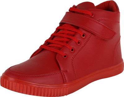 

TS Nanda High Top Casual Shoes High Tops For Men(Red