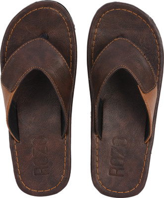 

Rozo V-Shaped Slippers, Brown
