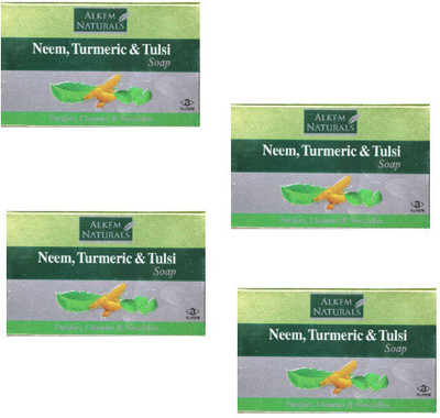 

Alkem Naturals Neem, Turmeric & Tulsi Soap(300 g, Pack of 4)