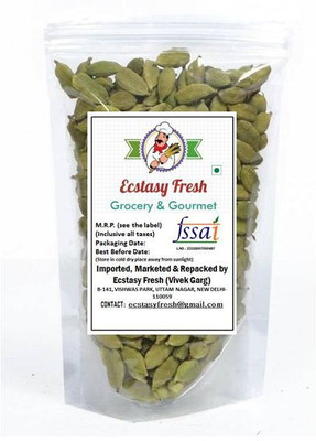 

Ecstasy Fresh 100% Pure Green Elaichi whole(200 g)
