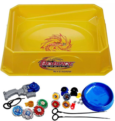 

Assemble Big Bey Stadium With 8 in 2 Beyblade Handle with Small Stadium For Kids-Multicolor(Multicolor)