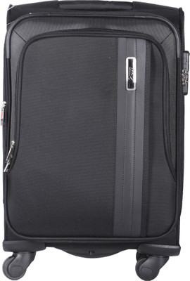 

VIP Carter Spinner Soft Trolley 56 cm (Black) Cabin Luggage -  inch(Black