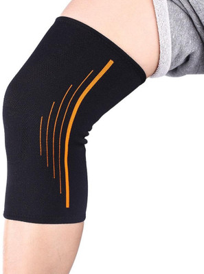 

GOCART Breathable warmth Kneepad winter sports safety Knee Pads Training Elastic Knee Support knee protect 2pcs Knee Support(Multicolor, Black;orange