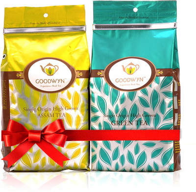 

Goodwyn Premium Assam Tea and Pure Green Tea Combo, Makes 250 Cups Green Tea Pouch(500 g)