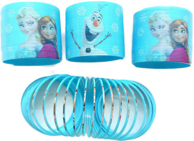

Shopkooky Frozen Designed Cartoon Spring Toy/ Bangle for Kids to Play/ Easy to Carry and Light Weight /Best Option for Return Gifts ...Pack of 3 Toy Magic Spring(Multi Color)