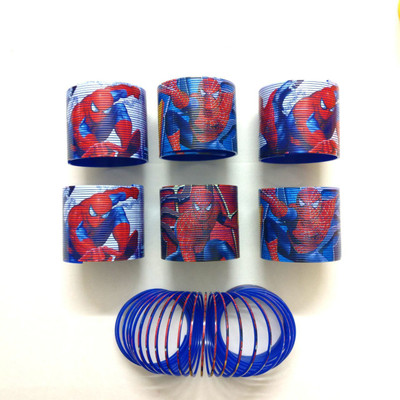 

Shopkooky Spiderman Designed Cartoon Spring Toy/ Bangle For Kids To Play/ Easy To Carry And Light Weight /Best Option For Return Gifts ...Pack Of 6 Toy Magic Spring(Multi Color)
