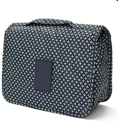 

House of Quirk Portable Toiletry Bag Make Up Storage Pouch Travel Organizer With Large Capacity (Blue Star) Travel Toiletry Kit(Multicolor)