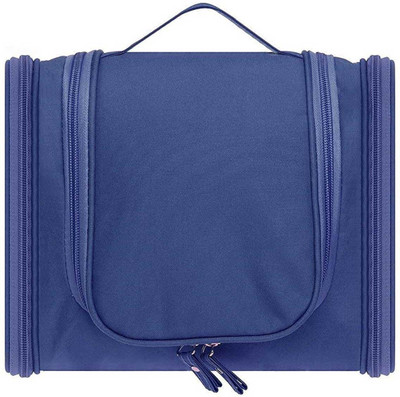 

House of Quirk Travel Toiletry Bags,Unisex Washable Bathroom Storage Hanging Cosmetic Multi Compartments, Portable Hanging Hook, Waterproof Lining Travel Toiletry Kit Travel Toiletry Kit(Blue)
