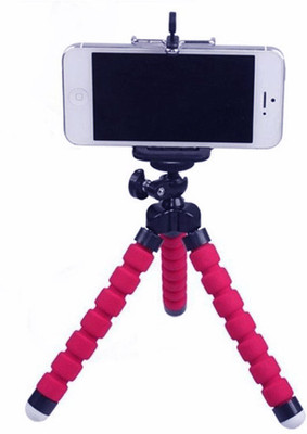 

BUY SURETY Sponge Flexible Octopus Tripod with Phone Holder Tripod For iPhone Samsung Huawei Xiaomi Lenovo HTC Honor Motorola and all Android Mobiles and Camera Tripod(Multicolor, Supports Up to 1000 g)