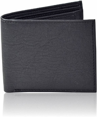 

Accezory Men Black Artificial Leather Wallet(10 Card Slots)