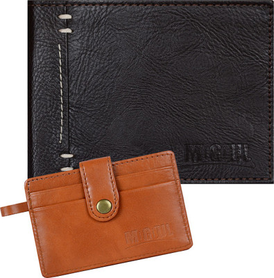 

Mogoul Men Brown, Tan Genuine Leather Wallet(6 Card Slots), Brwntanpumcw201802