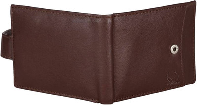 

WalletLee Men Brown Genuine Leather Wallet(8 Card Slots)