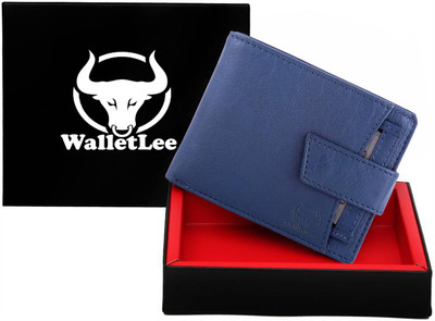 

WalletLee Men Blue Genuine Leather Wallet(8 Card Slots), Bule