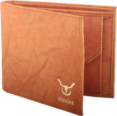 

Hidelink Men Casual Tan Genuine Leather Wallet(3 Card Slots)
