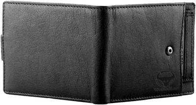 

WalletLee Men Black Genuine Leather Wallet(8 Card Slots)