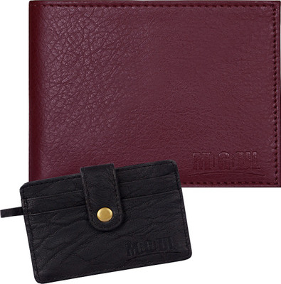 

Mogoul Men Brown, Black Genuine Leather Wallet(5 Card Slots), Blkbrwnpumcw201801
