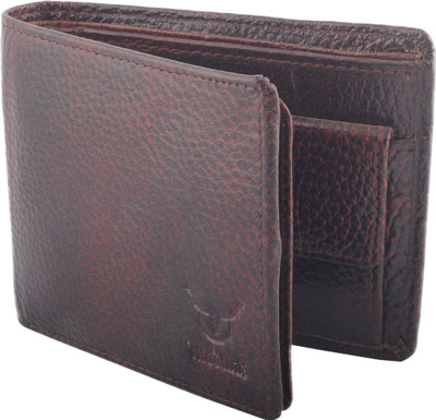 

Hidelink Men Brown Genuine Leather Wallet(6 Card Slots)