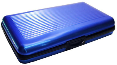 

ARYSHAA Women Blue Plastic Card Holder(6 Card Slots), Multicolored
