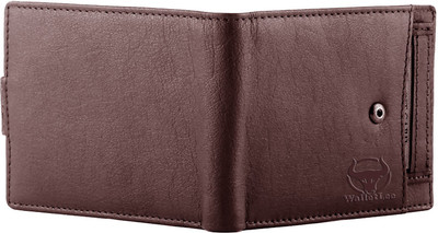 

WalletLee Men Brown Genuine Leather Wallet(8 Card Slots)