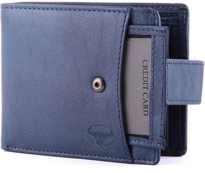 

WalletLee Men Blue Genuine Leather Wallet(8 Card Slots), Bule