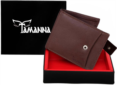 

Tamanna Men Brown Genuine Leather Wallet(8 Card Slots)