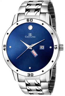 

Gesture 1220- Blue Day and Date Watch - For Men