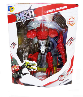 

TALKING GANESHA Transformers: The Last Knight Deluxe Robot to Dinosaur Action Figure Toy For Kids(Red)