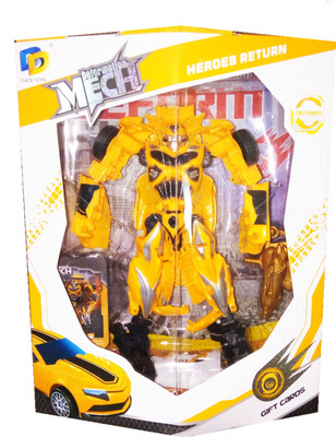 

TALKING GANESHA Transformers: The Last Knight Deluxe Bumblebee Robot to Car Action figure Toy For Kids(Yellow)