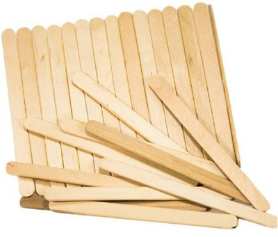 

Sakshi Enterprises 700 Pc Natural Wooden Ice Cream Sticks, Candy Stick For HobbyCraft