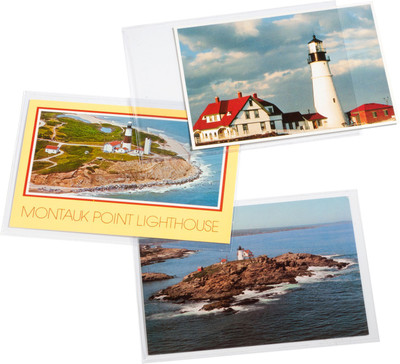 

Lighthouse Protective Sheets for Stamps and Picture Postcards for Postcard upto 150 x 107mm - Clear