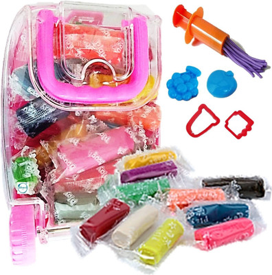 

Prince Toys Color Sticks Clay for Kids to Play with 4 Shape Moulds