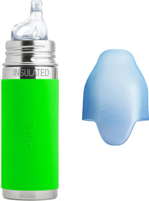 

Pura 9 oz Stainless Steel Insulated Sippy Cup with Silicone Sleeve - 260 ml(Green)