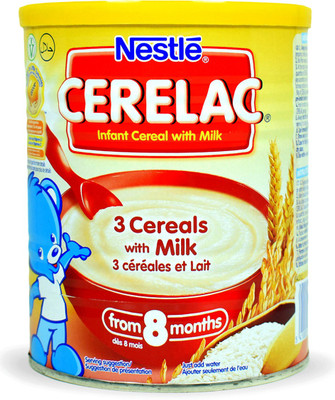 

Nestle Cerelac Cerelac 3 Cereal With Milk Baby Food 400g Cereal(400 g, 8+ Months)