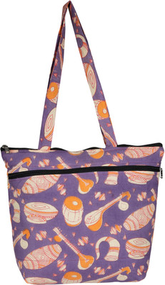 

KeKe Kalamkari Veena Musical instruments Shoulder Bag(Purple, 3 L)