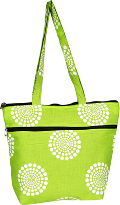 

KeKe Green and white geometric Shoulder Bag(Green, 3 L)