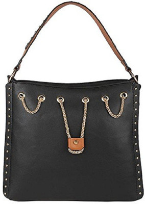 

Stylist Women Handbag Black Waterproof Shoulder Bag(Black, 9 inch)