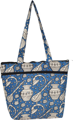 

KeKe Kalamkari Blue musical Shoulder Bag(Blue, 3 L)