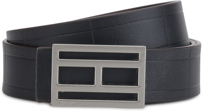 

Tommy Hilfiger Men Black, Brown Genuine Leather Reversible Belt, Black / choco brown
