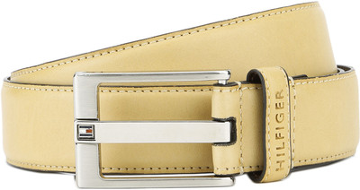 

Tommy Hilfiger Men Casual Beige Genuine Leather Belt