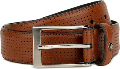 

Louis Philippe Men Formal Red Genuine Leather Belt, Brown