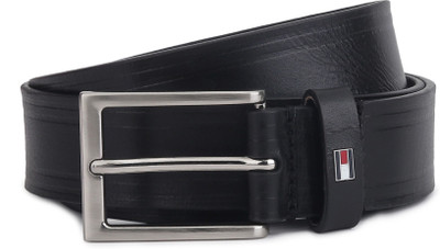 

Tommy Hilfiger Men Black Genuine Leather Belt